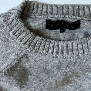 Hatch Raglan Sleeve Cotton Cashmere Blend Sweater - Size 0